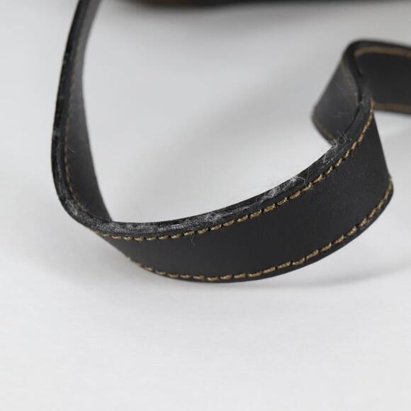 FENDI Pecan Canvas Shoulder Bag Pvc Black Brown Gold - Picture 8 of 13